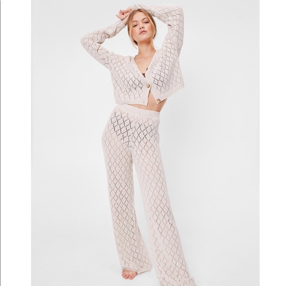 LASTSET M Diamond knit set cardigan and pants - Picture 3 of 7